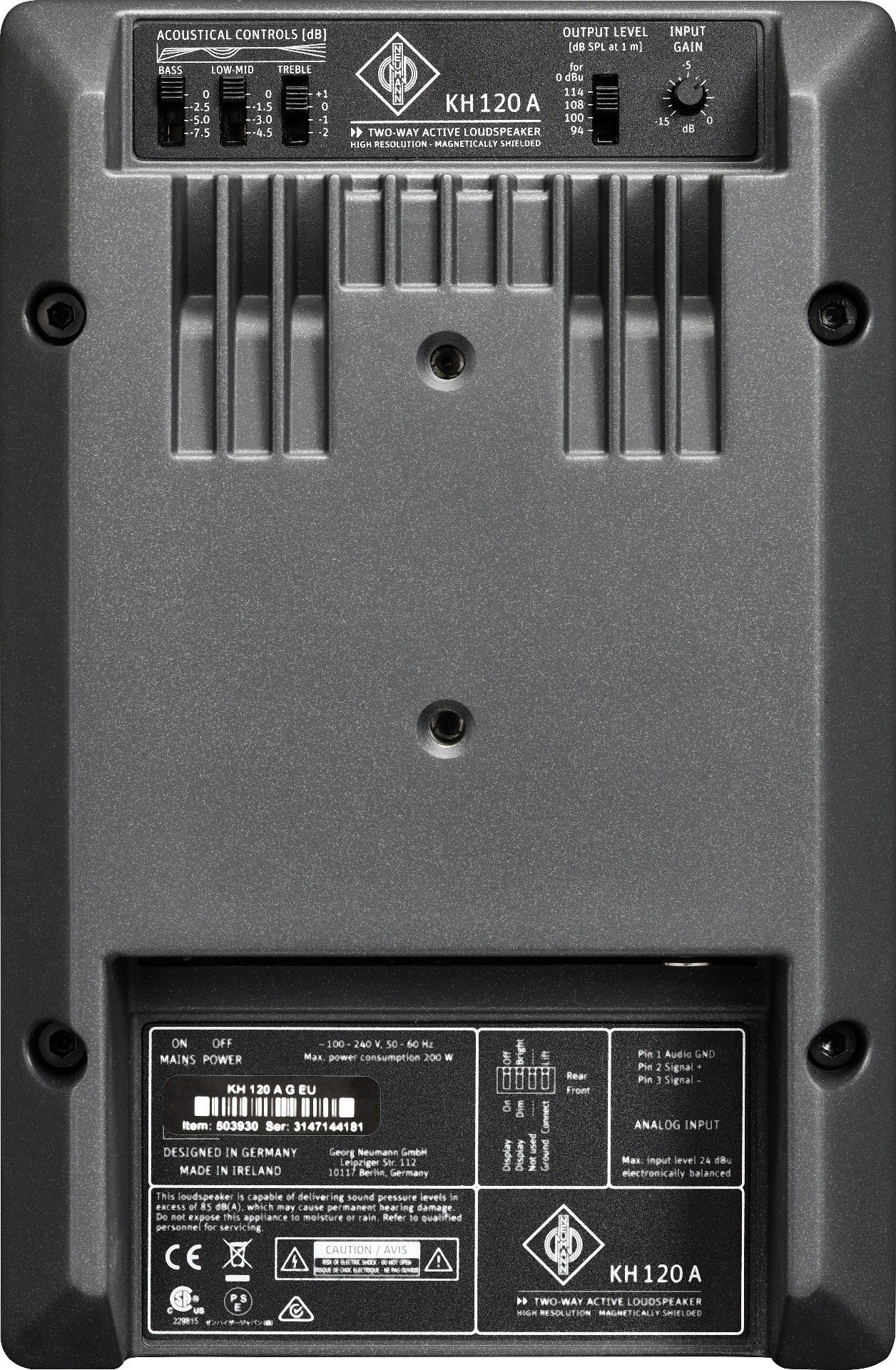 Neumann KH120 5.25" Bi-Amplified Studio Monitor