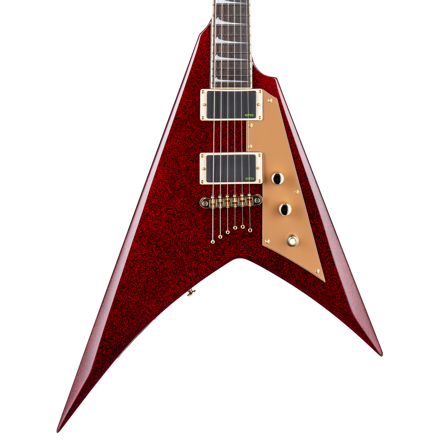 ESP LTD KH-V Kirk Hammett Signature Electric Guitar, Red Sparkle