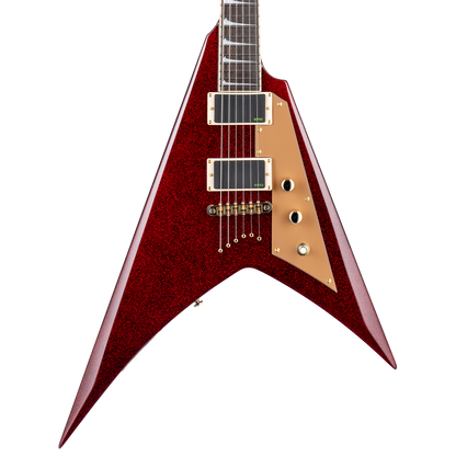 ESP LTD KH-V Kirk Hammett Signature Electric Guitar, Red Sparkle