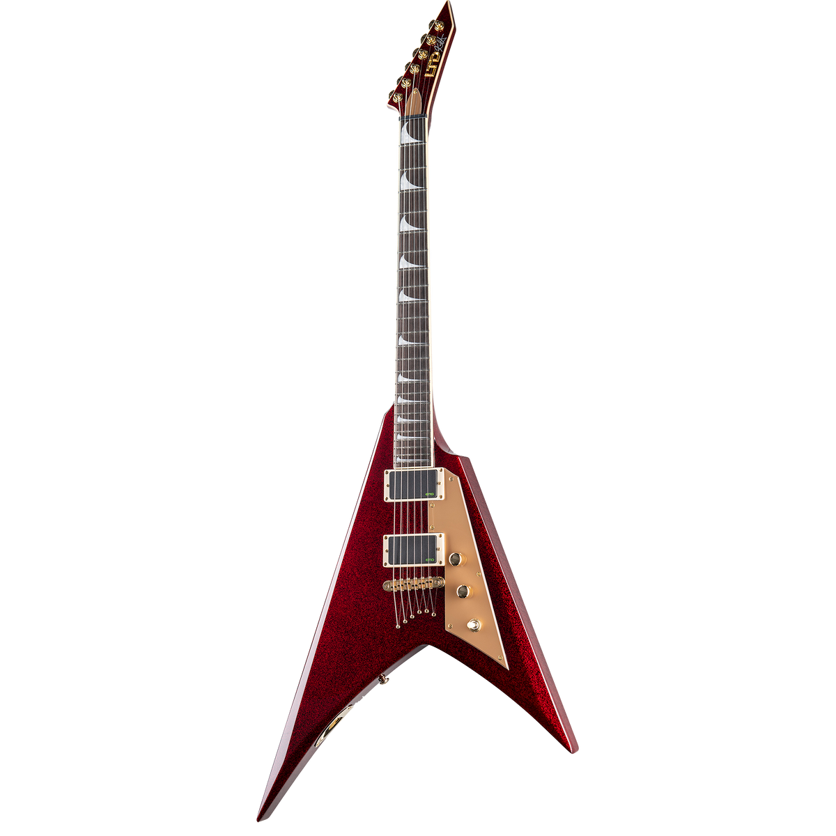 ESP LTD KH-V Kirk Hammett Signature Electric Guitar, Red Sparkle ESP LTD KH-V Kirk Hammett Signature Electric Guitar, Red Sparkle
