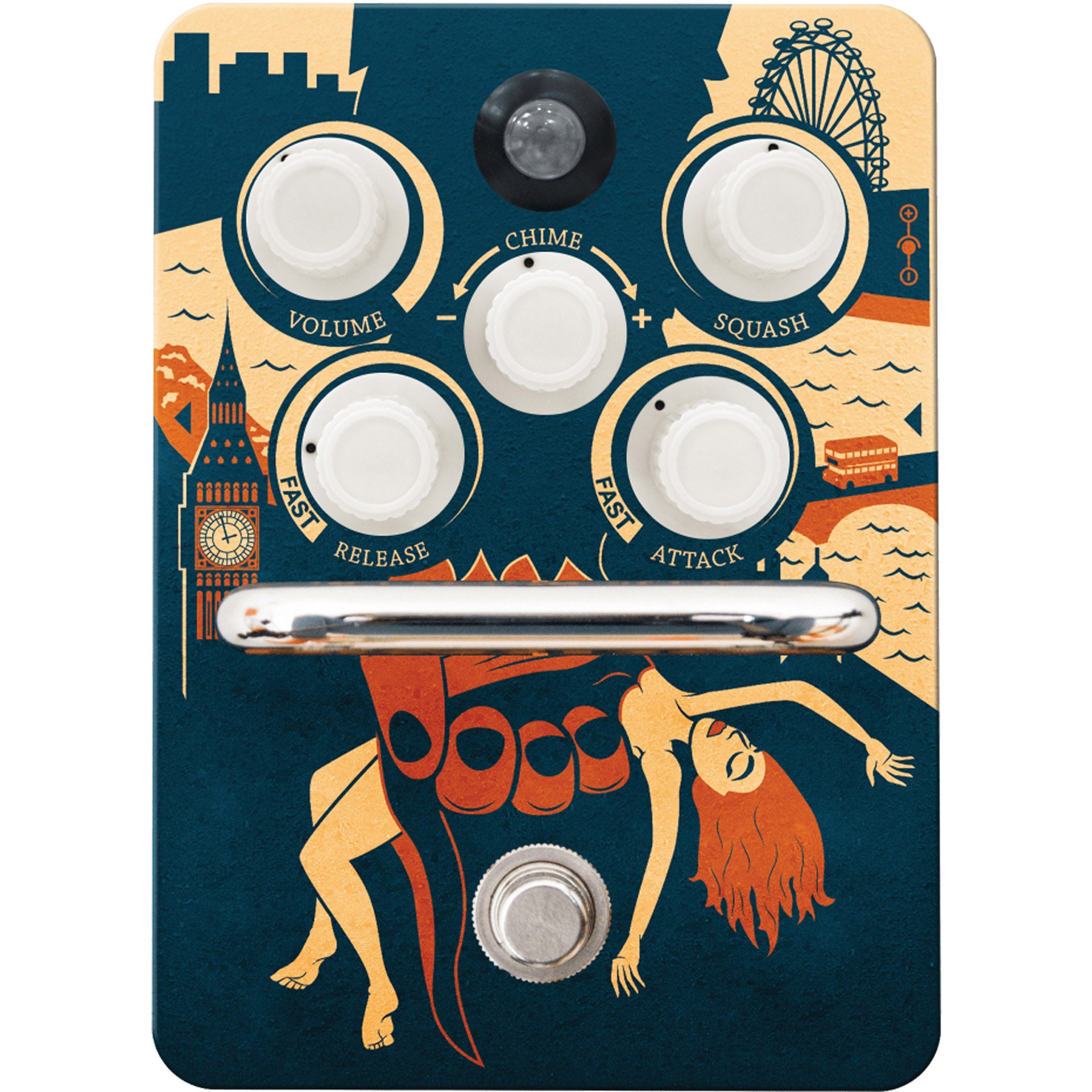 opto compressor pedal Orange Kongpressor Analogue Optical Compressor Pedal – Alto Music