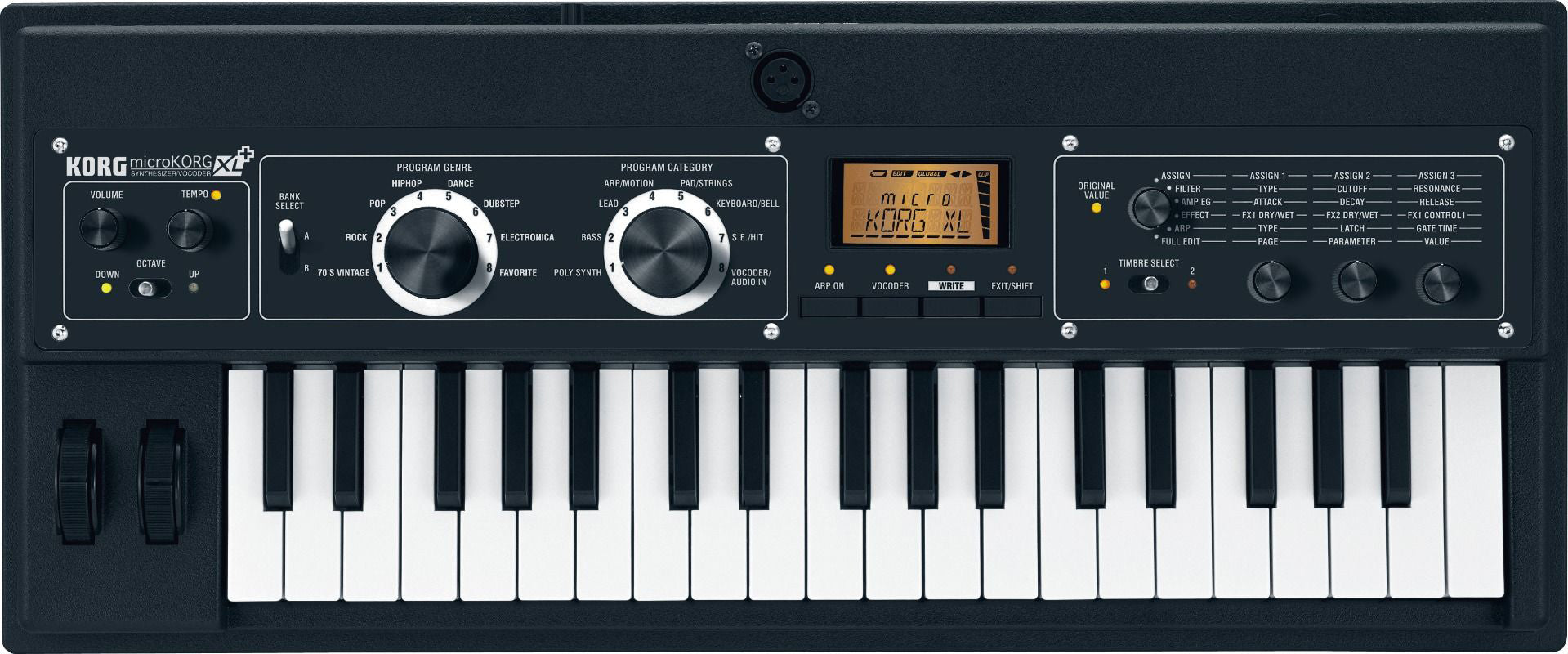 Korg MicroKorg XL Microxlplus 37-Key Synthesizer / Vocoder in 