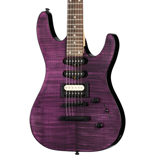 Kramer Striker Figured HSS Electric Guitar in Transparent Purple