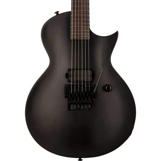 ESP LTD EC-FR Black Metal Floyd Rose Electric Guitar, Black Satin