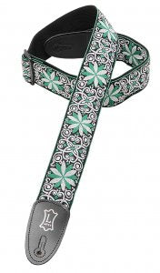 Levy's M8HT11 Hootenanny Jacquard 2" Strap in Green Design
