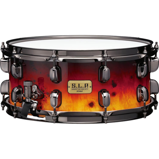 TAMA SLP G-Kapur 6x14 Snare Drum - Amber Sunset Fade