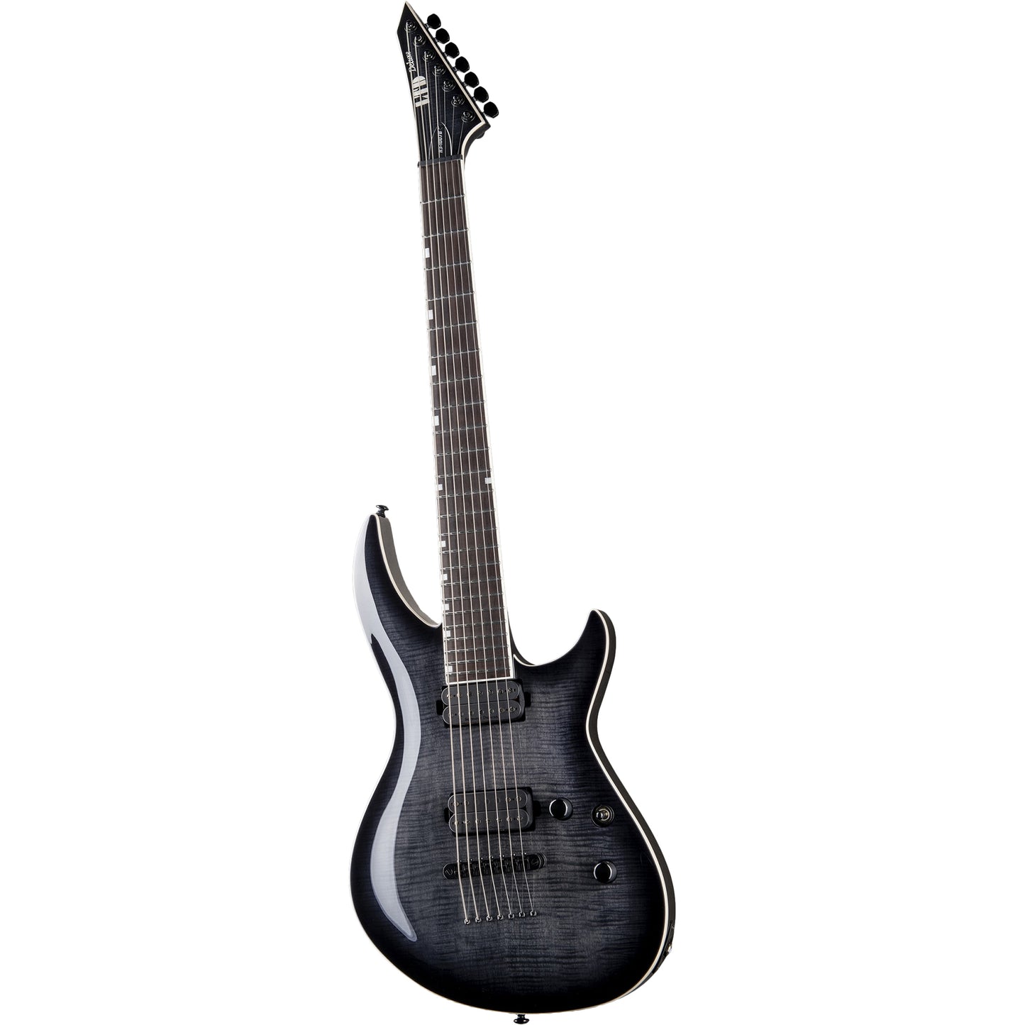 ESP LTD H3-1007 Baritone Electric Guitar, See Thru Black Sunburst