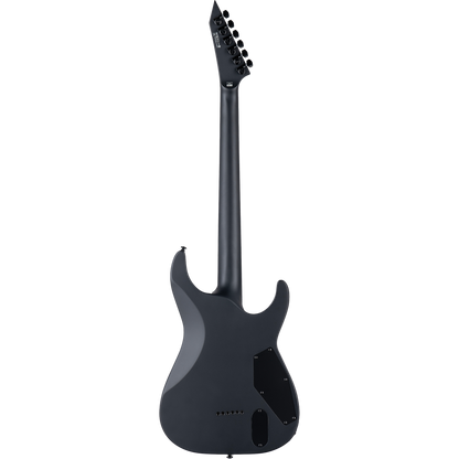 ESP LTD MH-1000 Baritone Left Handed Electric Guitar, Black Satin