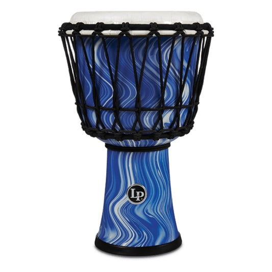 Latin Percussion World 7" Rope Circle Djembe - Blue Marble