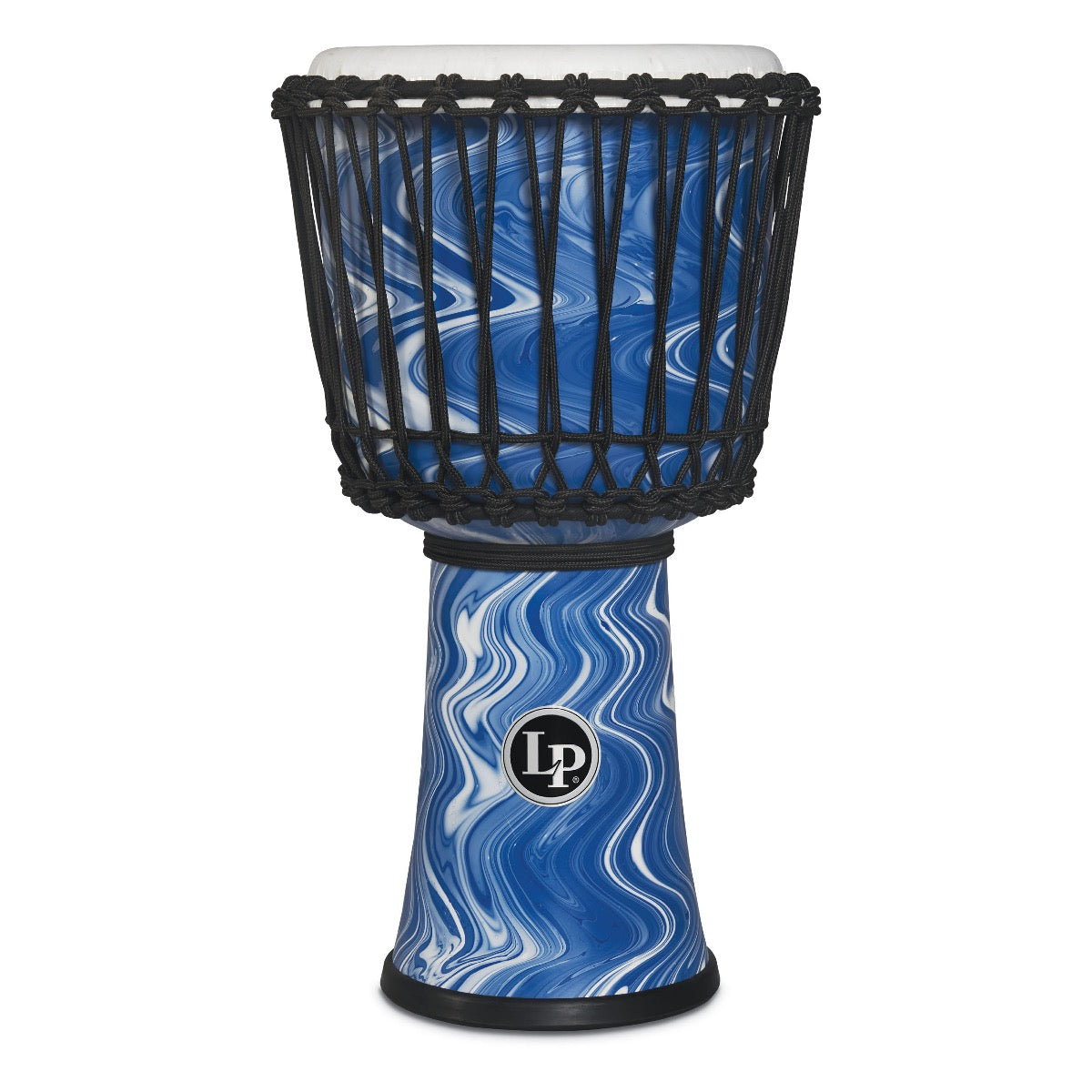 Latin Percussion LP2010-BM 10” Rope Circle Djembe - Blue Marble