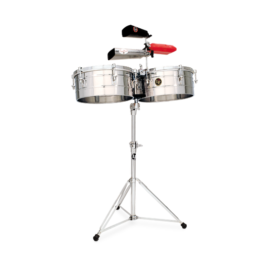Latin Percussion 14-15” Tito Puente Timbales - Steel