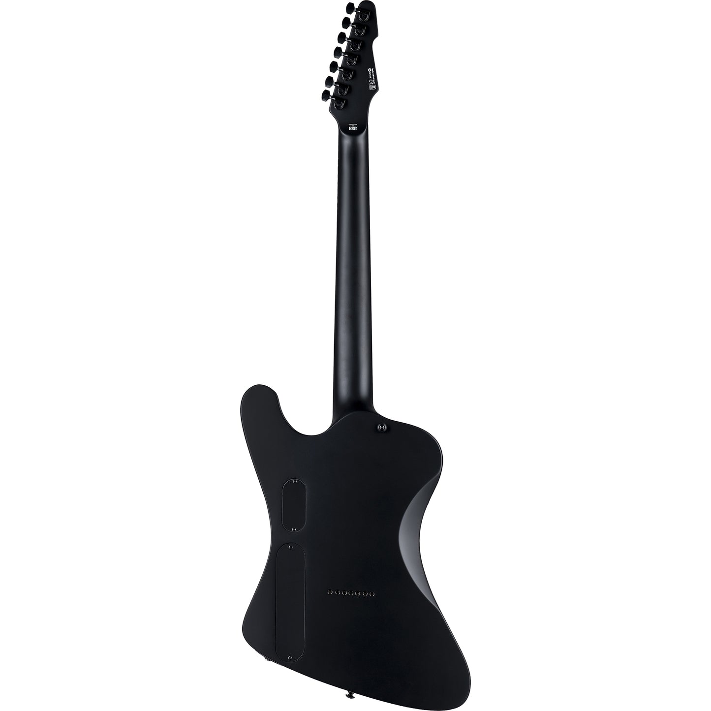 ESP LTD Phoenix-7 Baritone Black Metal Electric Guitar, Black Satin