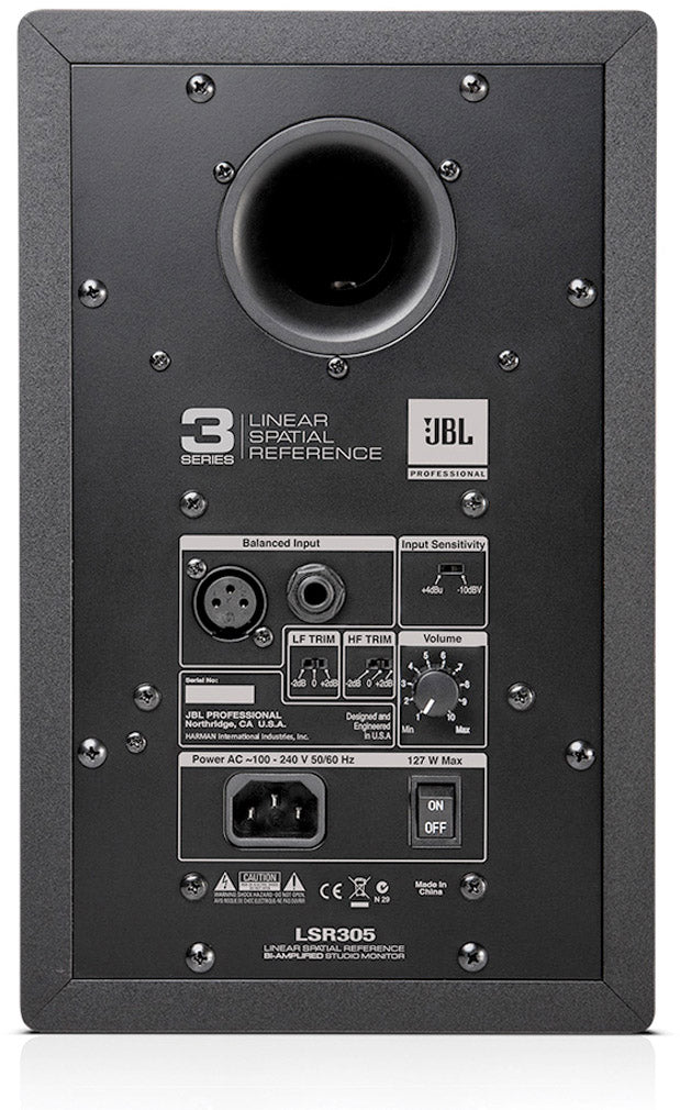 JBL LSR305 5” Powered Two-Way Studio Monitor Pair