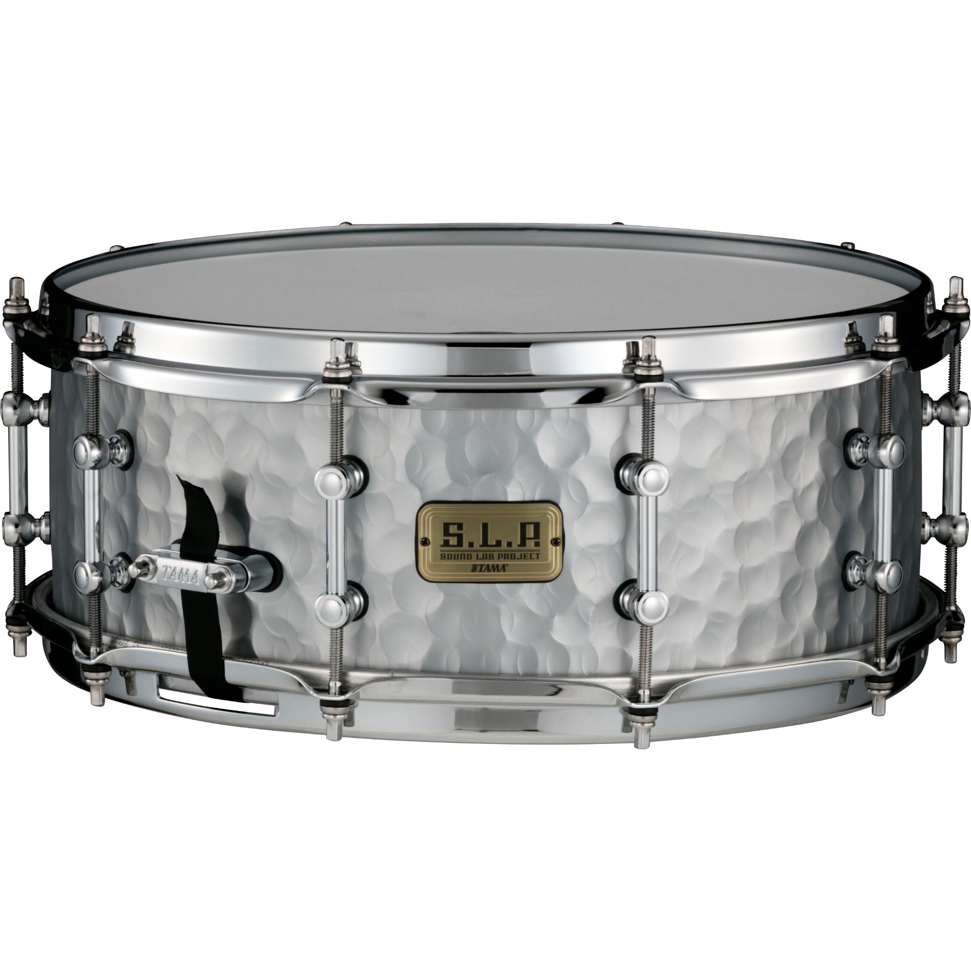 Trống Snare Thép TAMA SLP Vintage Hammered Steel LST1455H 14x5.5 inch (Thép Gõ Búa) https://www.altomusic.com/cdn/shop/files/lst1455h-02.jpg?v=1692031072