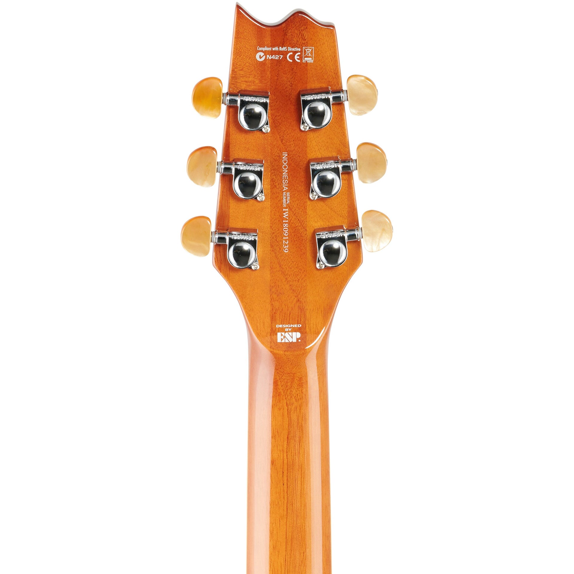 ESP LTD TL-6FM Thinline Acoustic-electric Guitar - Aqua Marine Burst
