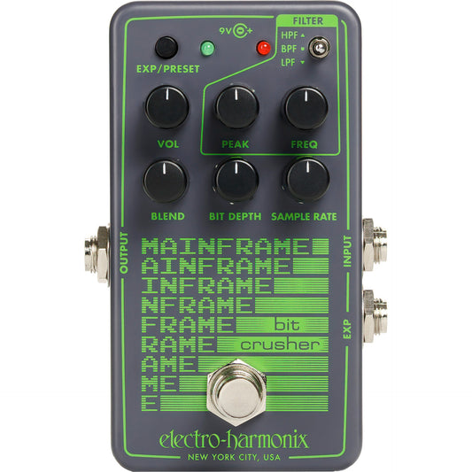 Electro Harmonix Mainframe Bit Crusher Bit & Sample Rate Reduction Effects Pedal