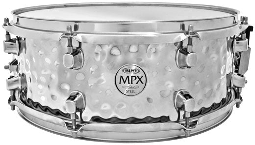 Mapex MPX 14x5.5 Hammered Steel Snare Drum