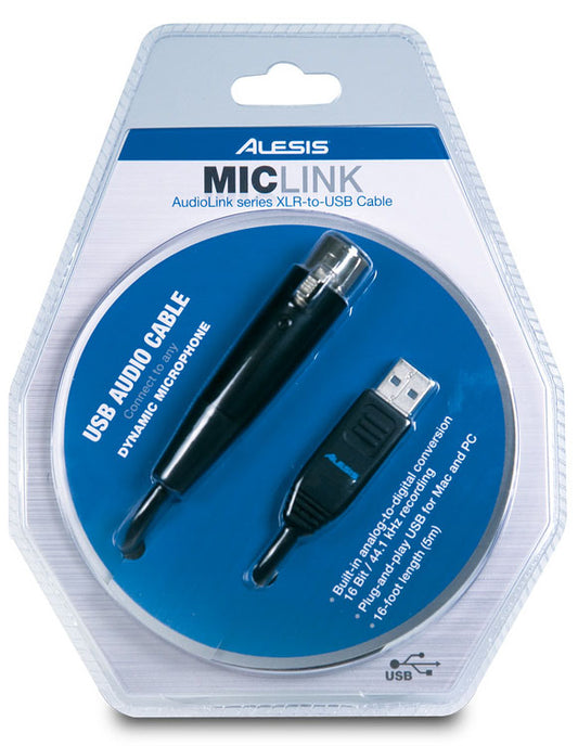 Alesis AudioLink Series XLR-to-USB Cable