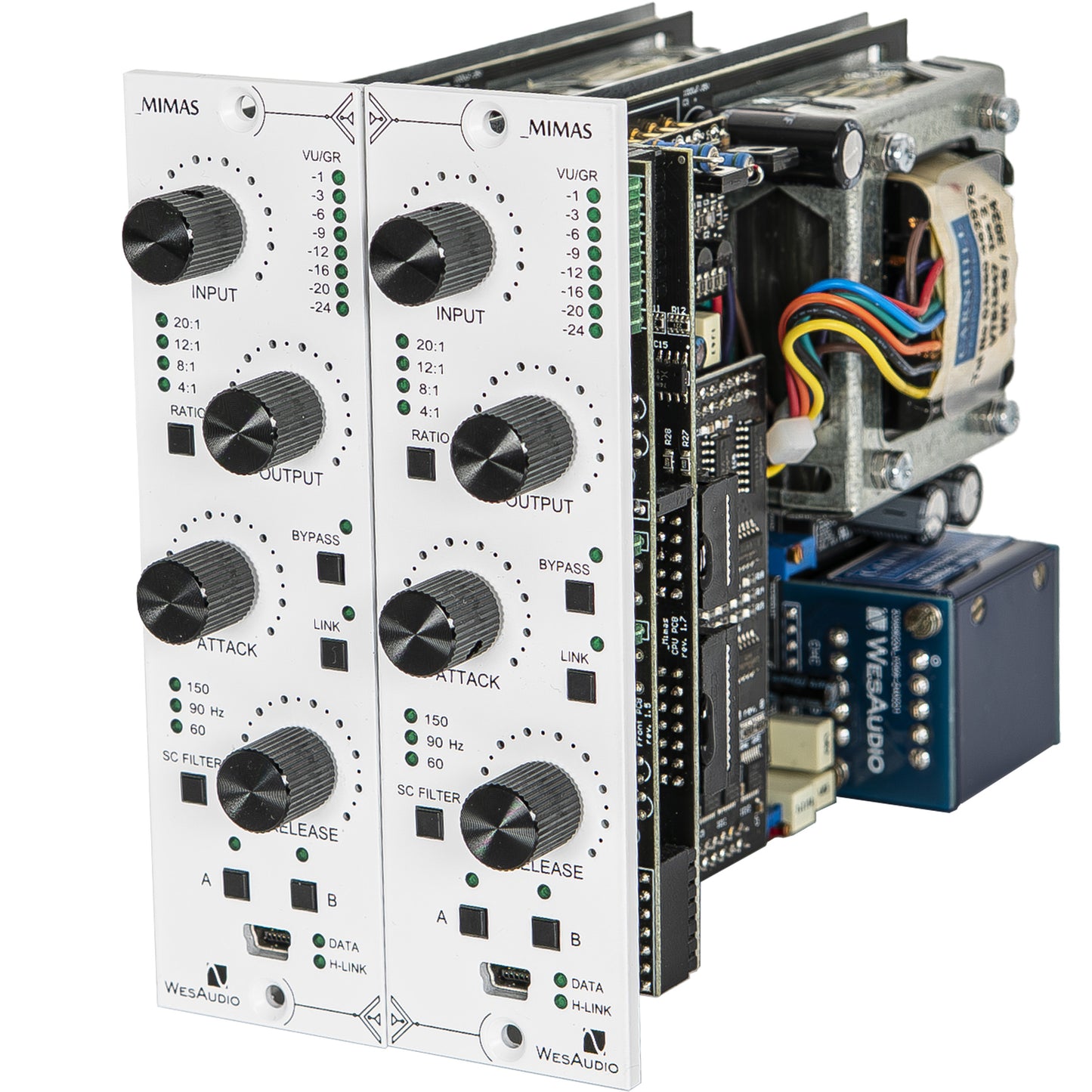 WesAudio _MIMAS Gemini Stereo Pair 500 Series Compressor