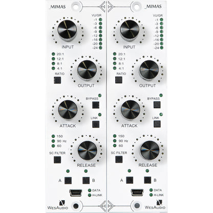 WesAudio _MIMAS Gemini Stereo Pair 500 Series Compressor