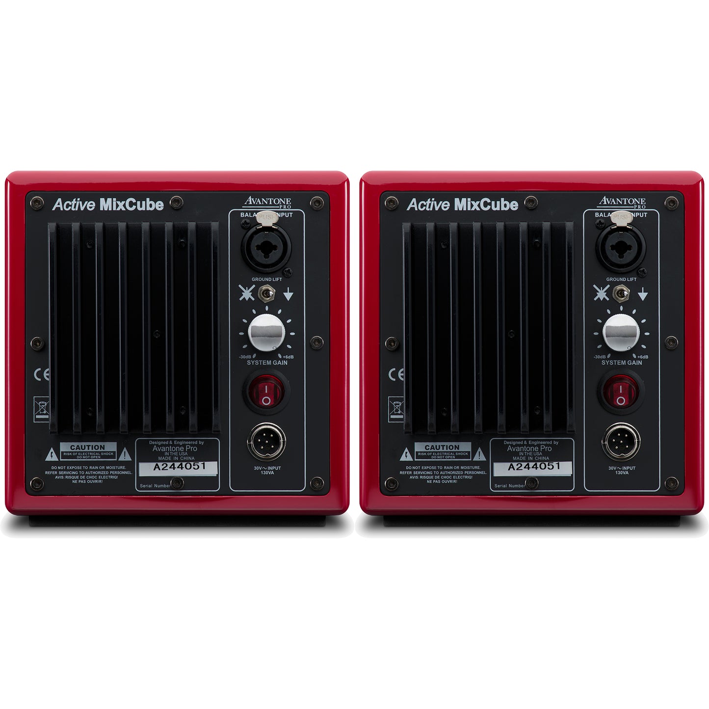 Avantone MixCube Active 10th Anniversary Red Mini Reference Monitors (Pair)