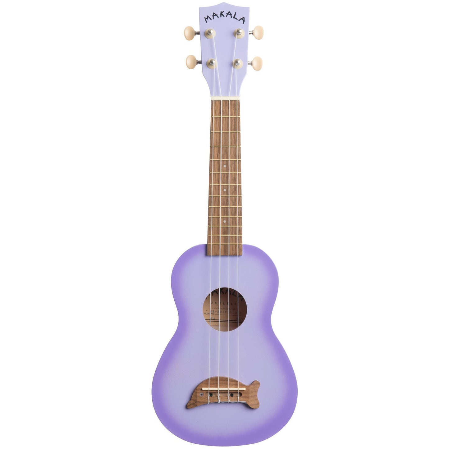 Kala Makala® Dolphin Soprano Ukulele - Purple Burst Dolphin
