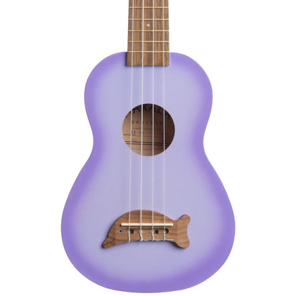 Kala Makala® Dolphin Soprano Ukulele - Purple Burst Dolphin