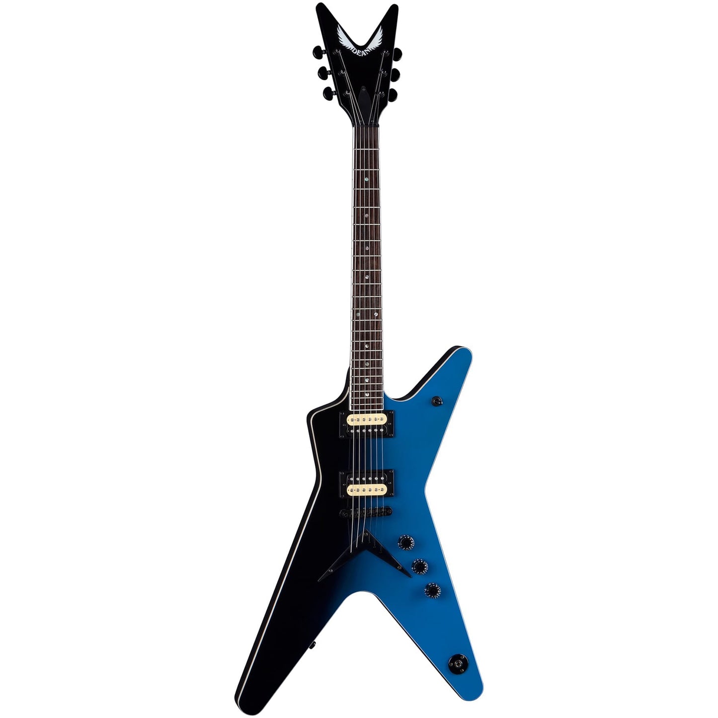Dean Guitars ML 79 Electric Guitar - Black to Blue Fade