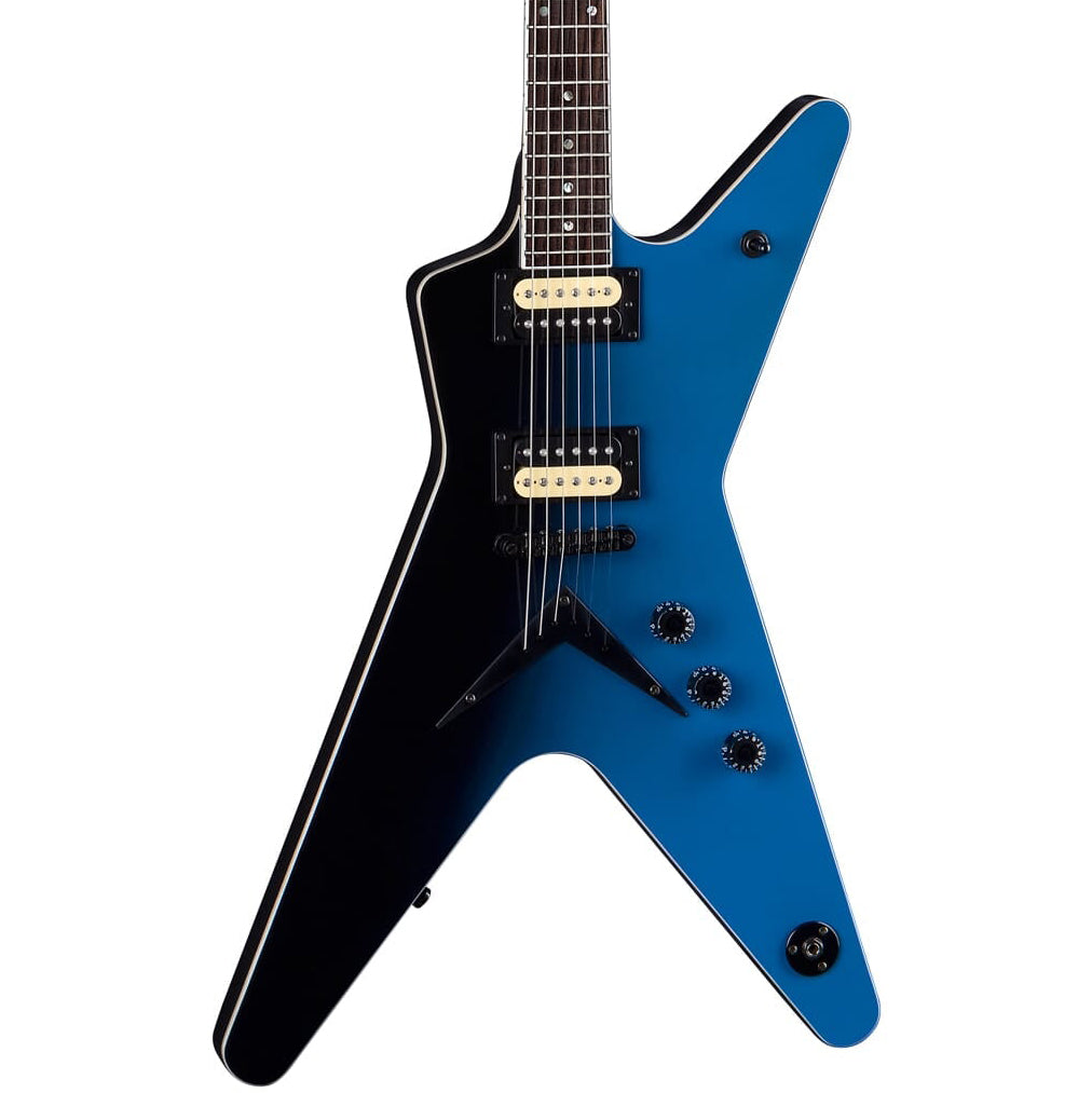 Dean Guitars ML 79 Electric Guitar - Black to Blue Fade