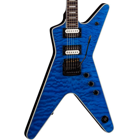 Dean Guitars ML Select 24 Kahler Quilt Top Electric Guitar - Trans Blue