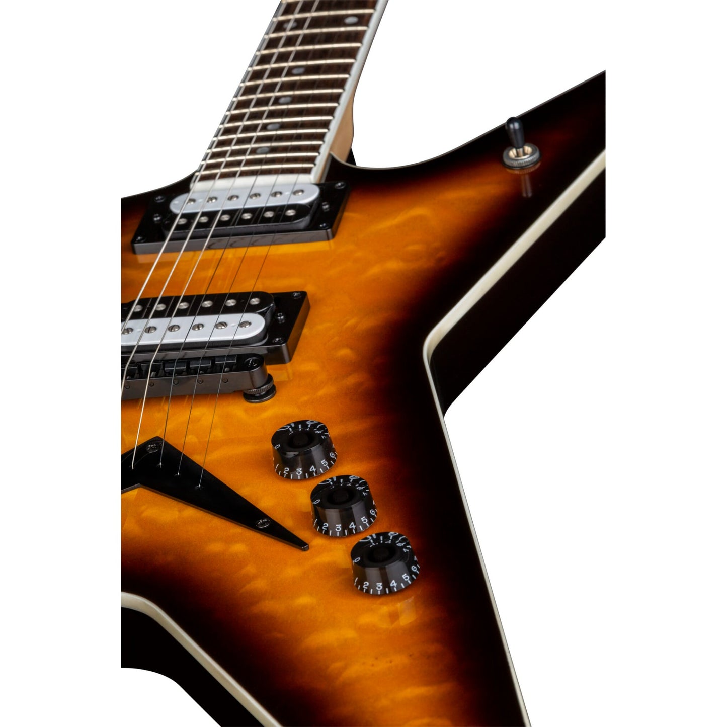 Dean Guitars ML X Quilt Maple Electric Guitar in Trans Brazillia