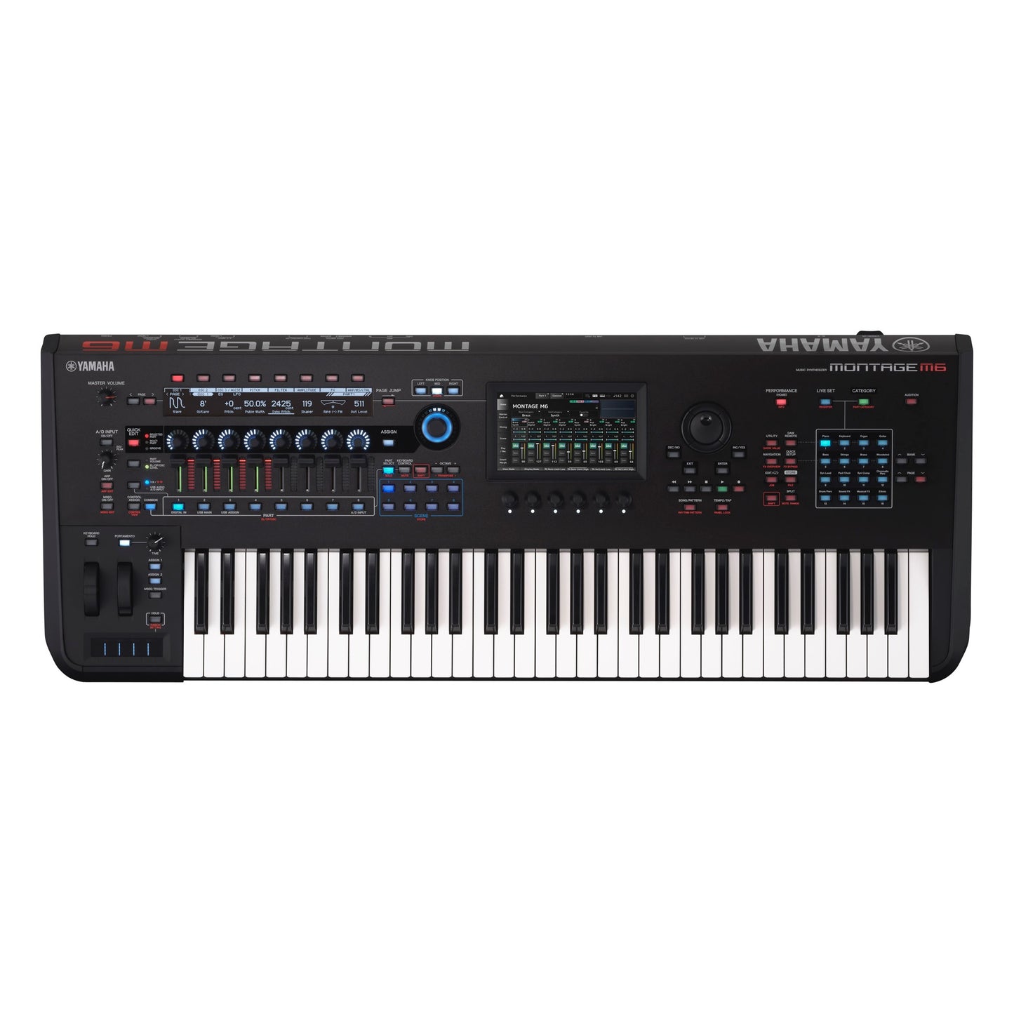 Yamaha MONTAGE M6 2nd Gen 61-key flagship Synthesizer with FSX action
