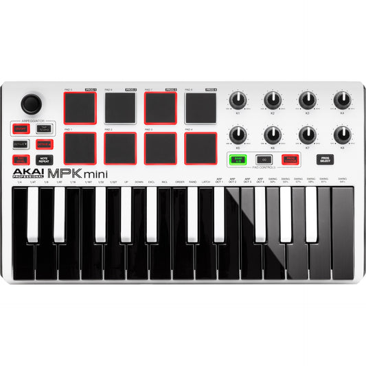 Akai Professional MPK Mini MKIII 25-key Keyboard Controller - S.E. White