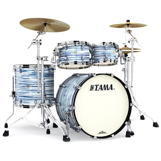 Tama Starclassic Maple 4-Piece Shell Pack - Blue and White Oyster