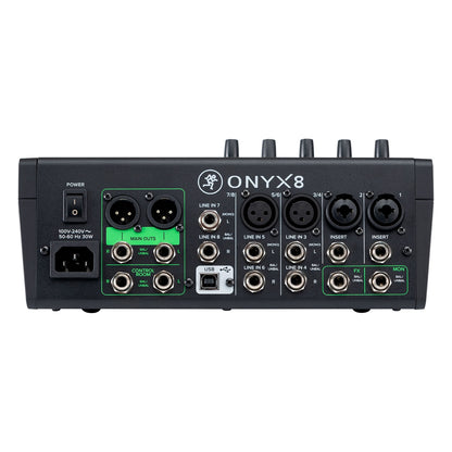 Mackie Onyx8 8-Channel Premium Analog Mixer with Multi-Track USB