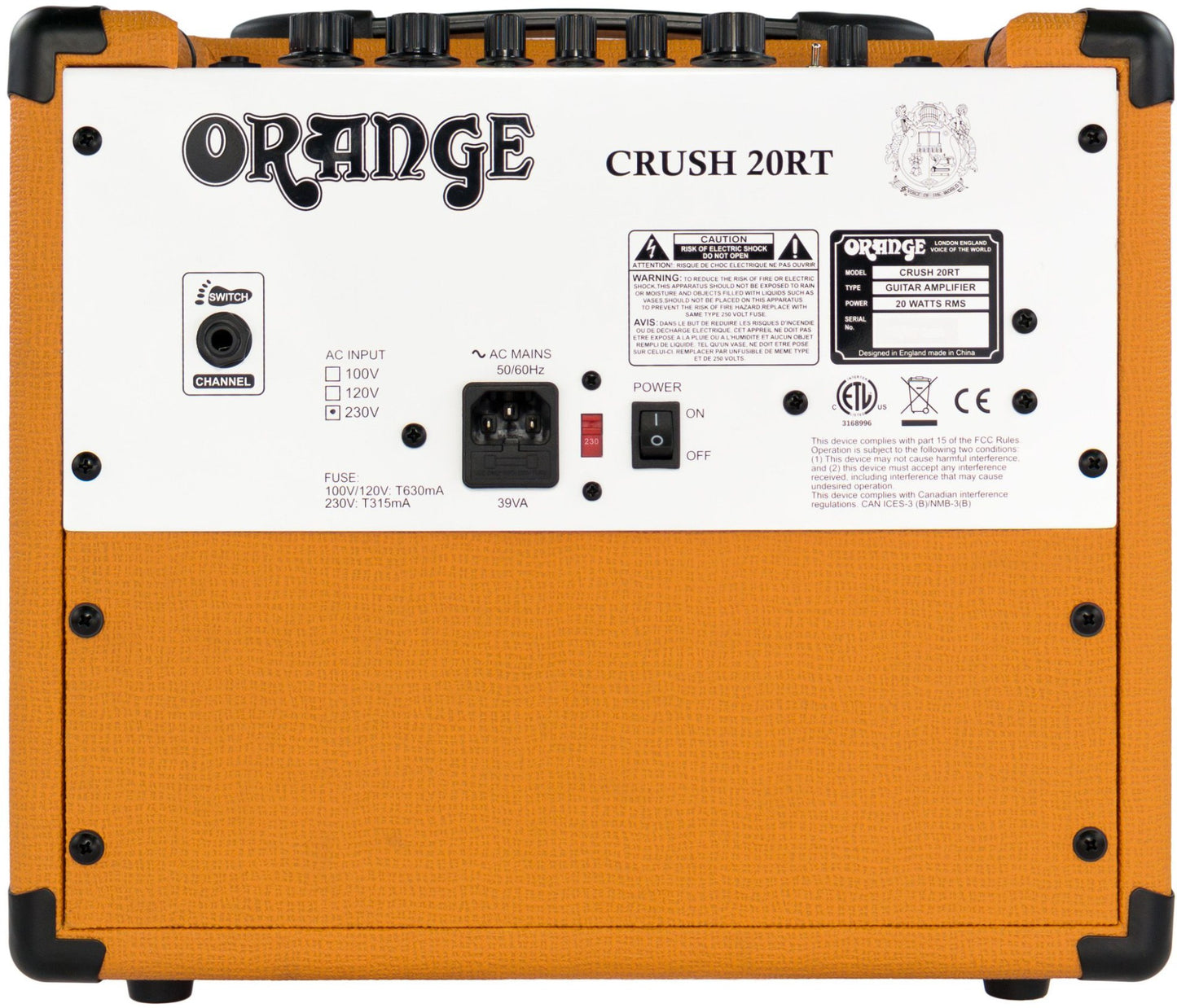Orange Crush20RT 20-Watt Guitar Amp Combo - Orange