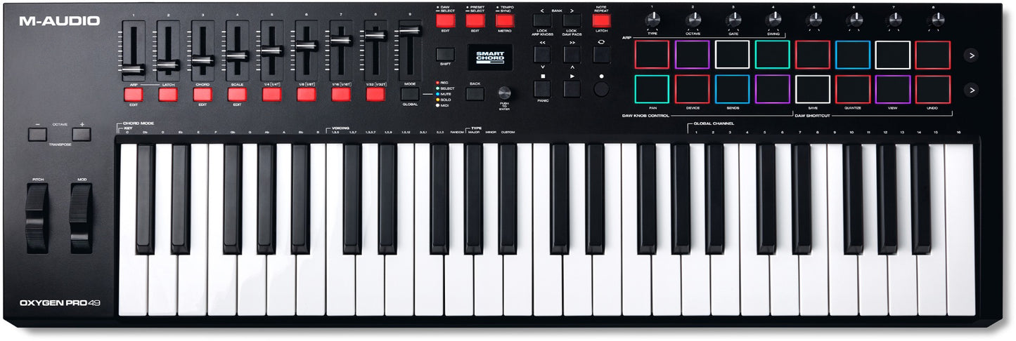 M-Audio Oxygen Pro 49 - 49-Key USB MIDI Performance Controller