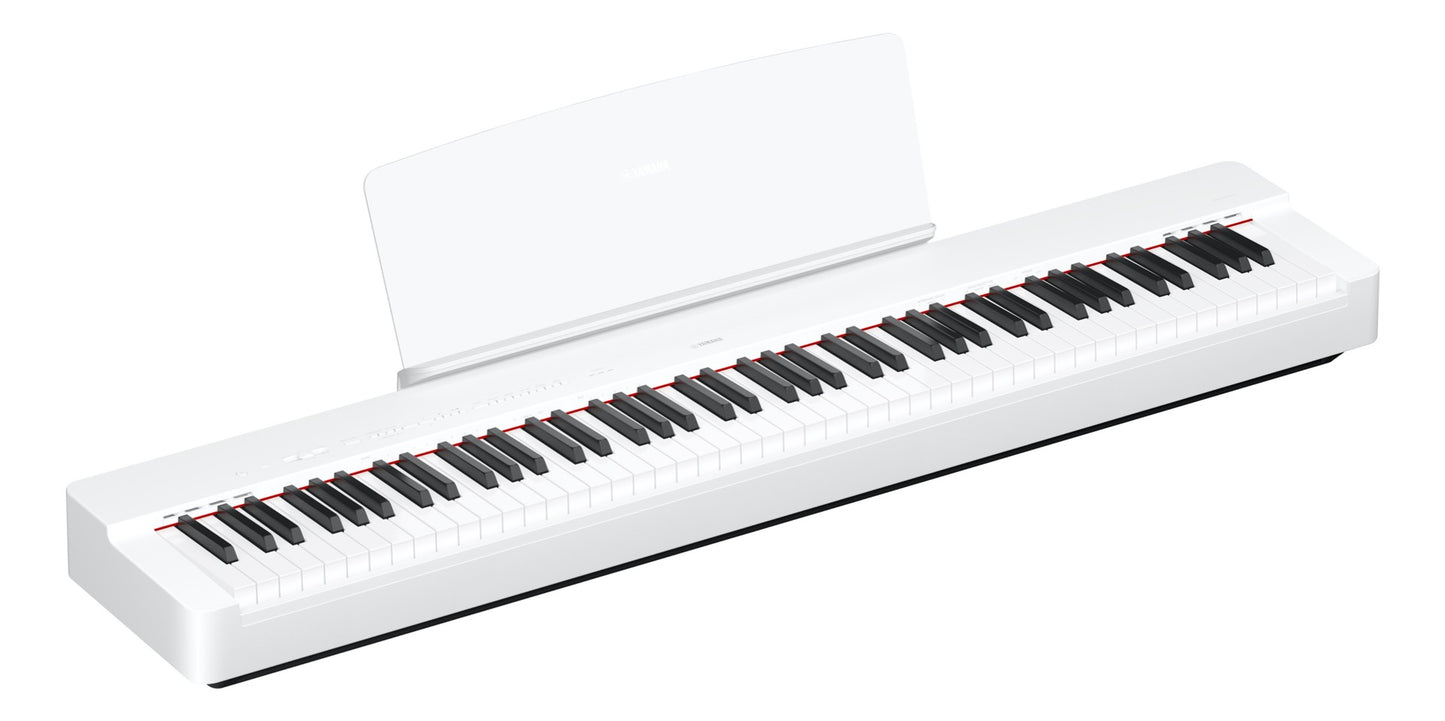 Yamaha P225WH Mid-level White 88-note, Weighted Action Digital Piano