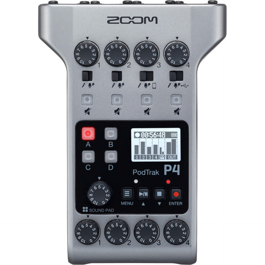 Zoom PodTrak P4 Podcasting Recorder