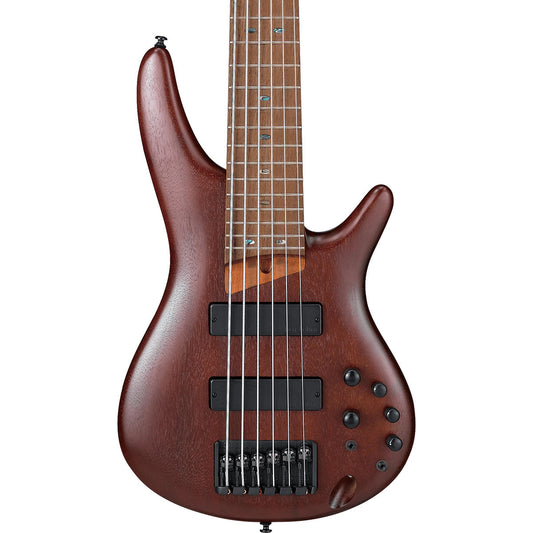 Ibanez SR506E 6-String Electric Bass in Brown Mahogany