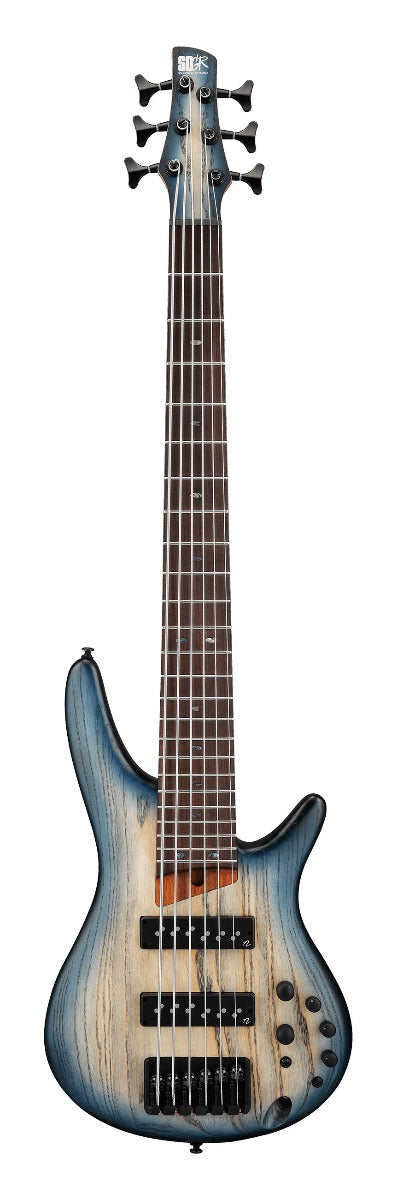 Ibanez SR606ECTF SR Standard 6 String Electric Bass in Cosmic Blue Starburst