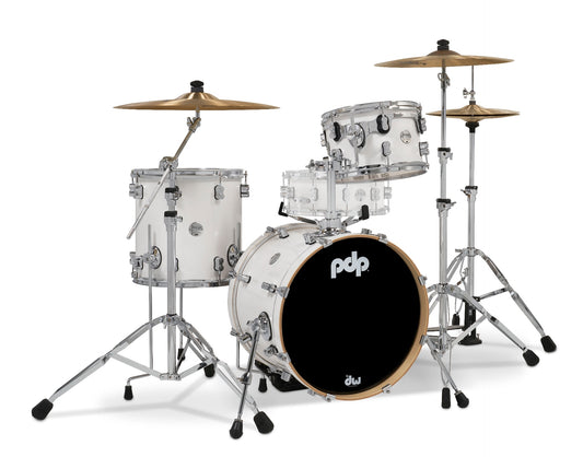 Pacific Drums & Percussion Concept Maple Bop Kit - Pearlescent White