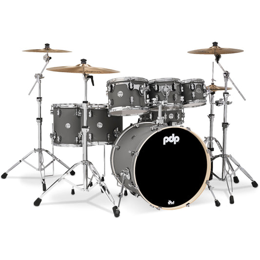 Pacific Drums & Percussion Concept Maple 7-Piece Shell Pack - Satin Pewter