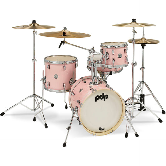 Pacific Drums & Percussion New Yorker Series 4-Piece Kit - Pale Rose Sparkle