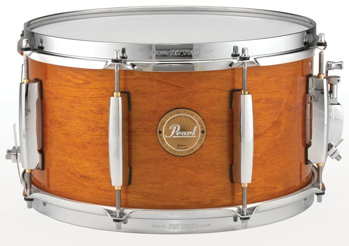Pearl Limited Poplar/African Mahogany Power Piccolo Snare Drum Liquid Amber with Chrome Hardware 13x7 HPSL1370SC114