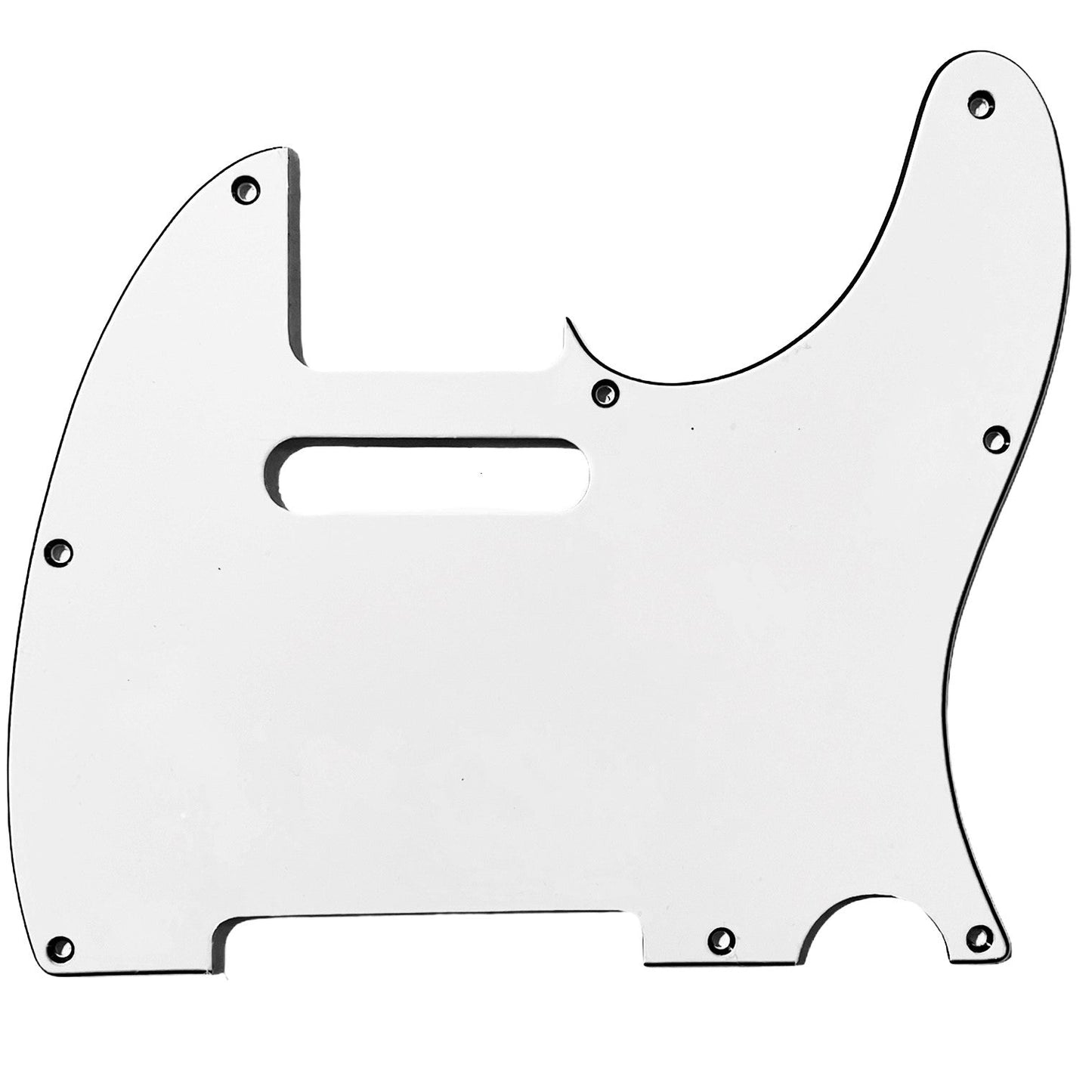 All Parts PG-0562 8 Hole Pickguard For Telecaster - White 3 Ply W/B/W .090