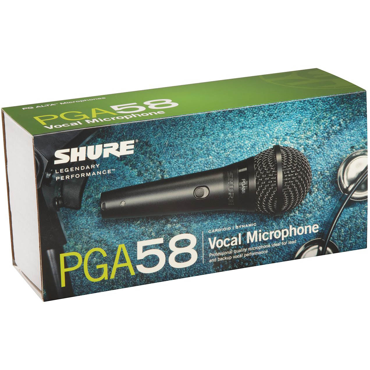 Shure PGA58-LC Cardioid Dynamic Vocal Microphone with No Cable