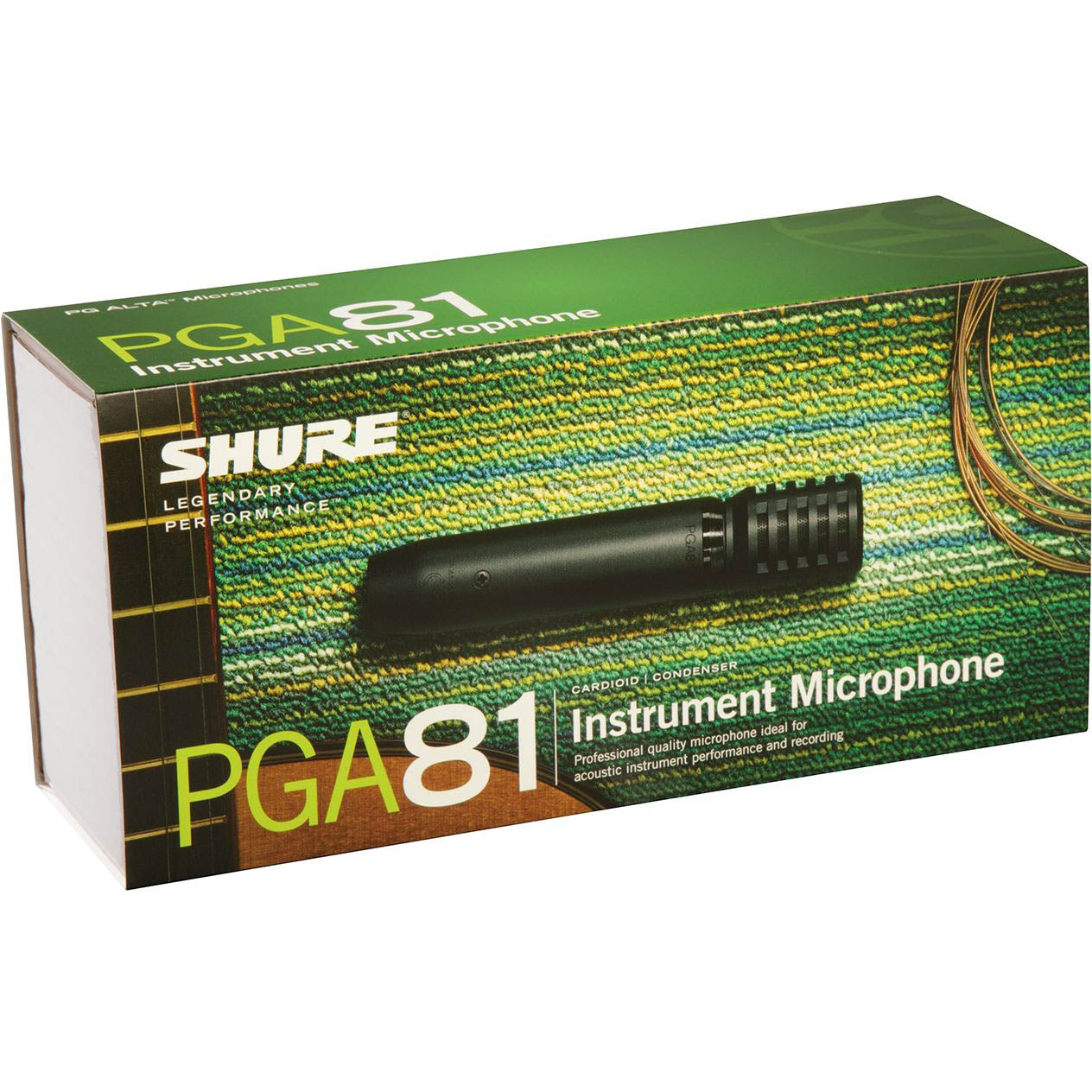 Shure PGA81-LC Cardioid Condenser Instrument Microphone with No Cable