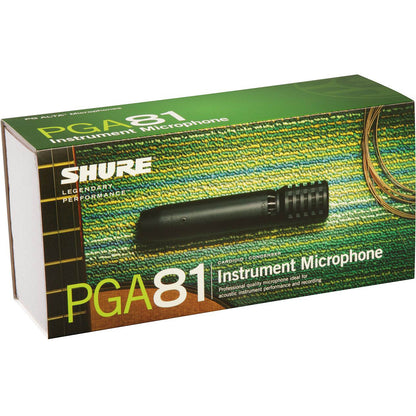 Shure PGA81-LC Cardioid Condenser Instrument Microphone with No Cable