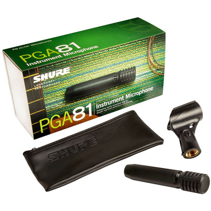 Shure PGA81-LC Cardioid Condenser Instrument Microphone with No Cable